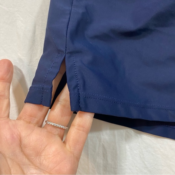 ZeroXPosur Shorts Woman 16 Athletic swim shorts blue lined elastic waist hybrid - Picture 2 of 7